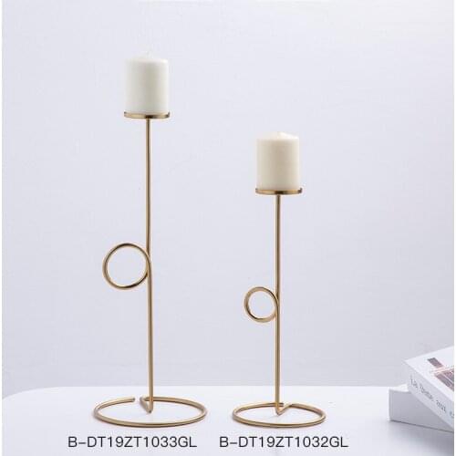 Creative Modern Candle Holders Golden Geometry Stainless Steel Candle Holder Crafts Desktop Centro De Mesa Home Decor BS50CH