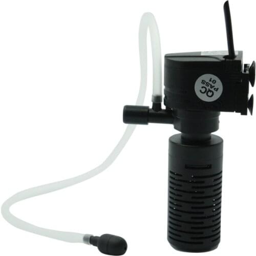 Mini 3 in 1 Multi-function Aquarium Purifier Water High Quality Fish Tank Filter 3W 220~240V 50Hz EU Plug FA009