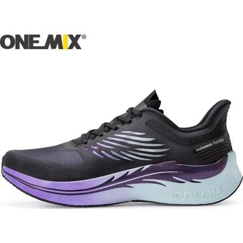 ONEMIX Running Shoes For Man Breathable Knit Mesh Damping Training Sports Shoes Womens Outdoor Light Walking Jogging Sneakers