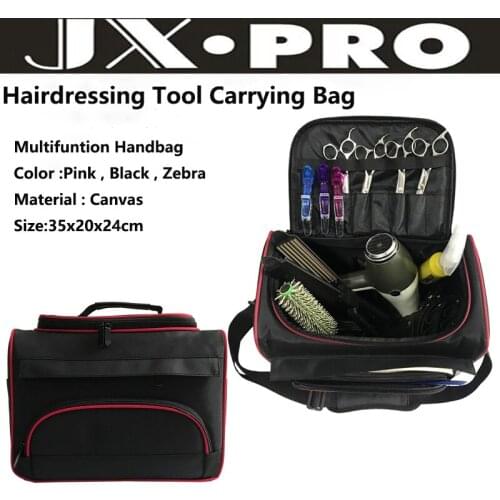 New beauty salon multi-functional kit satchel with makeup bag black cloth art makeup scissors bag