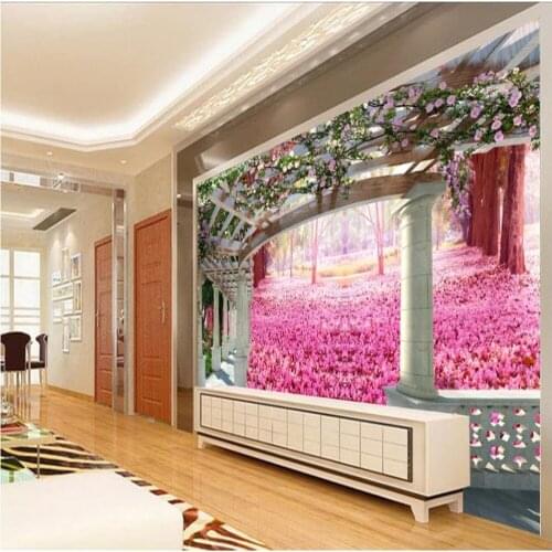 Wallpaper for walls 3 d for living room 3D cherry wallpapers living room background wall