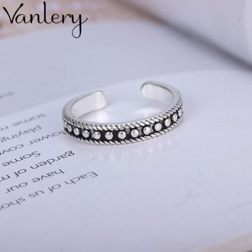 Romantic Charming Open Round Beads Ring for Women Vintage Boho Party Rings Gothic Punk Jewelry Gifts for Girls