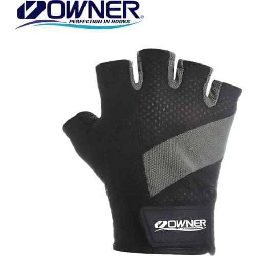 Owner Fishing Gloves Fingerless Men Outdoor Anti-Slip Sport Fishing Gloves mesh-backed fingerless gloves Jigging gloves