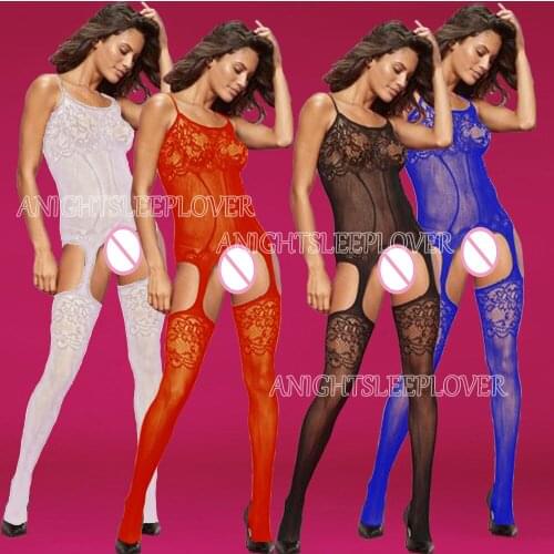 Sexy Woman Underwear Bodysuit Open Crotch Fetish Porno Sexi Women Crochless Teddy Lingerie Erotic Baby Doll