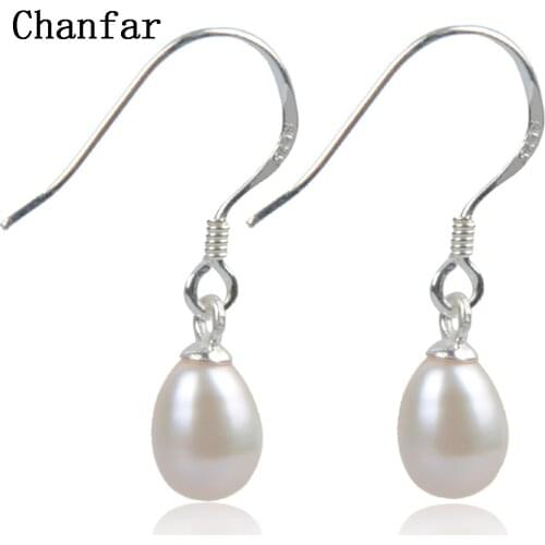 Sterling Pearl Earring of Nature Freshwater pearl dangle earrings white pink purple pearl jewelry