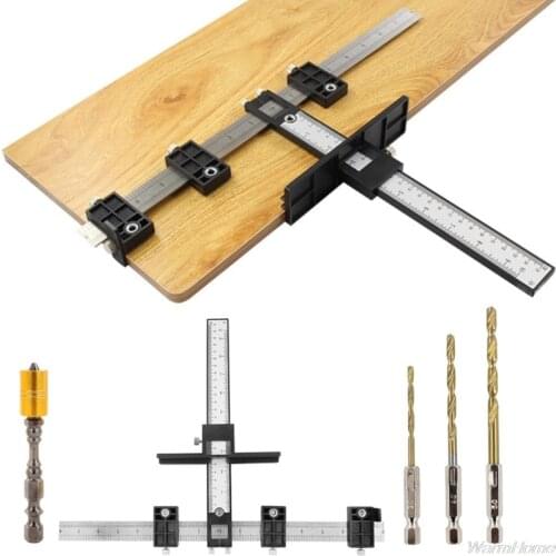 Woodworking Tools Cabinet Hardware Tool Drill Template for Door and Drawer Handle Knob Pull Installation Tools J27 21 Dropship