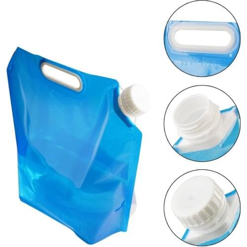 Folding Water Bag Canister Portable Folding Water Storage Lifting Bag Hydration Pack Reservoir Container