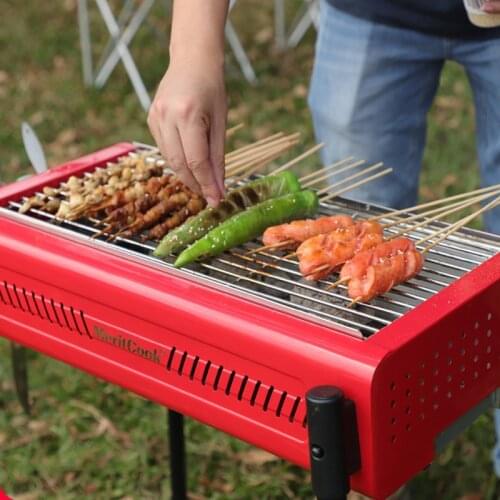 Outdoor portable barbecue grill, household oven, BBQ barbecue oven, charcoal folding barbecue stove
