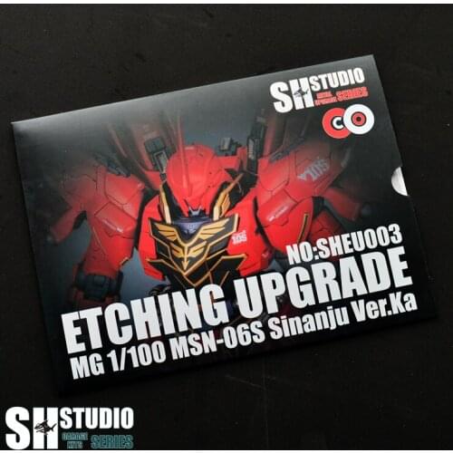SH Studio Refitting Suite of Etching upgrade for MG 1/100 MSN-06S Sinanju Ver.Ka model Mobile Suit kids toys