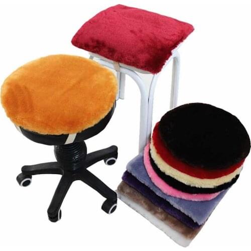 Thicken Non-Slip Dining Chair Student Round Stool Futon Office Bench Seat Square Hotel Fluffy Cushion