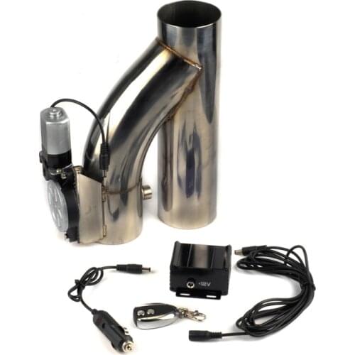 2 2.25 2.5 2.75 3 inch SS304 Heade Y Pipe cutout Electric Exhaust cutout Catback Down Pipe exhaust bypass valve remote button