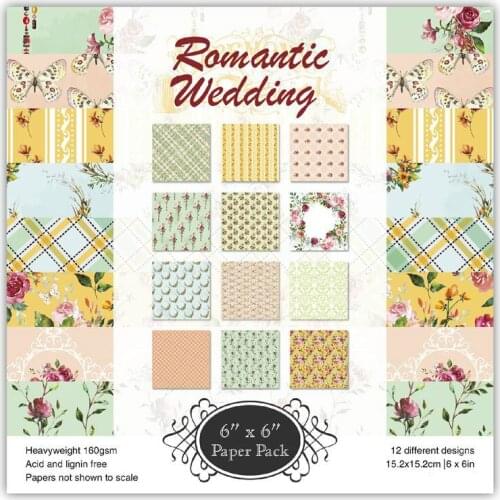 YPP CRAFT 12pcs 6" Single-side Printed Mystic Voyage pattern creative papercraft art paper handmade scrapbooking kit set book