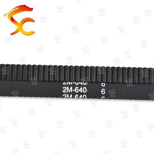 2PCS GT2-640mm closed-loop rubber belt 2GT-640-6/10mm timing belt Teeth 320 Length 640mm rubber timing belt 2gt