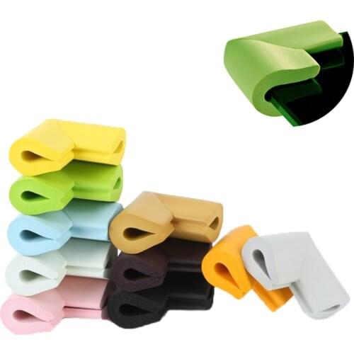2020 U Shape 60*60mm Children Protection Corner Soft Table Desk Children Safety Corner Baby Safety Guards Edge & Corner Guards
