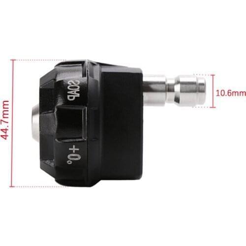 Pressure Washer Spray Nozzle 6-in-1 Quick Change Over and Adjustable 1/4in Plug Connect Tips 4000PSI for Pressure Washer 1PC