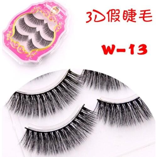 G 100% handmade real mink fur Beauty Fashion Woman Long Bushy Handmade False Eyelashes 3d Natural High-end Fiber Freeshipping