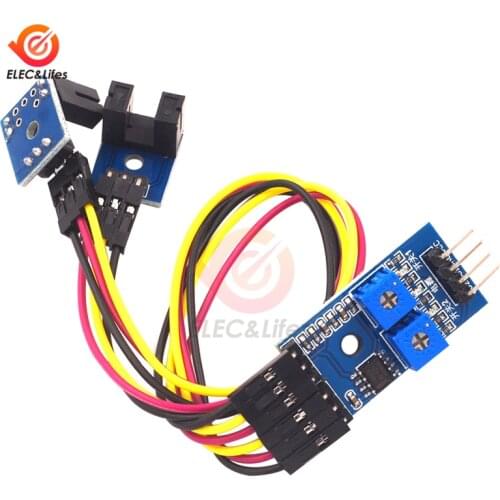2 Channel Speed Detection Sensor Module Counting Module Motor Speed Slot Type Optocoupler Module