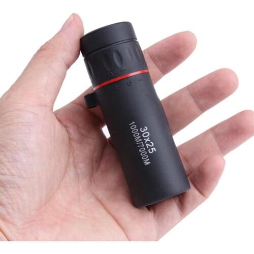 30x25 Mini Portable BAK7 Prism Monocular Telescope for Outdoor Camping Hiking
