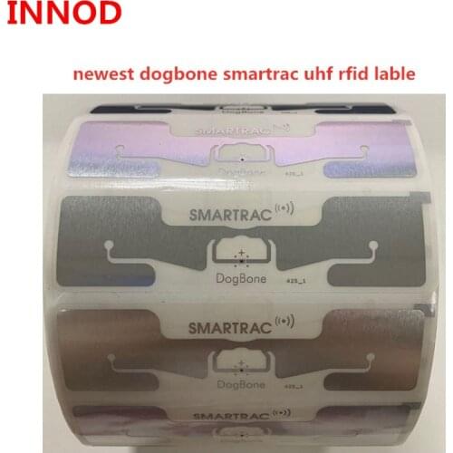 5000pcs/lot impinj monza R6 dogbone smartrac uhf rfid tags label sticker passive iso18000-6c timing chip for sports