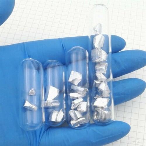 99,995% Indium Metal Crystal in Ampoule - Pure element 49 sample