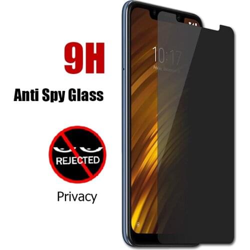 Anti-spy Privacy Screen Protector for Poco X3 Poco X3 NFC Glass Magic Anti Spy Tempered Glass on Poco F2 Pro M2 C3 Pocophone F1