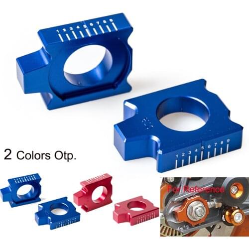 Rear Axle Block Chain Adjuster For Yamaha YZ125 YZ250 YZ125X YZ250X YZ250F YZ450F YZ250FX YZ450FX WR250F WR450F WR250R/X 02-2019