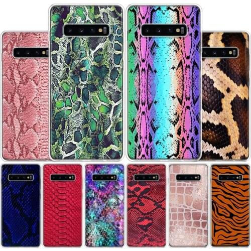 Pink Snake Skin DIY Printing Drawing Phone Case For Samsung Galaxy A51 A71 A50S A30S A10 A20E A40 A70 M30S A91 A01 A6 A7 A8 A9 P