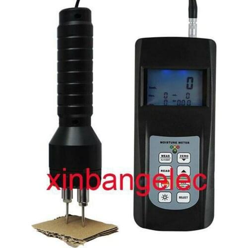 Wood Moisture Pin Type Digital Damp Meter Tobacco Cotton Paper Detector Tester