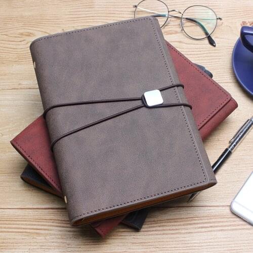 Business a5 loose-leaf shell retro leather notebook creative office notebook