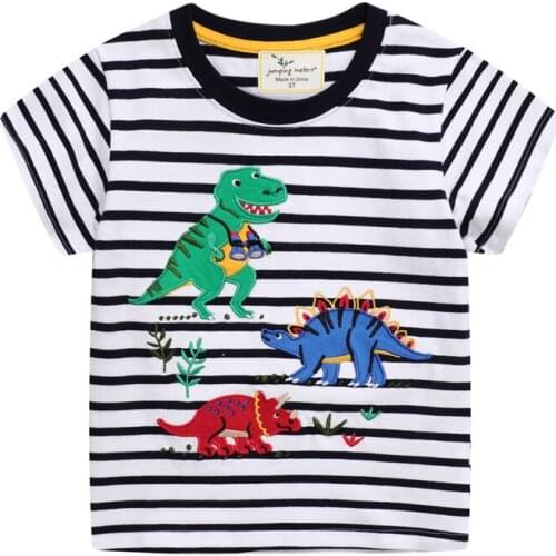 Children Clothing 2021 Hot-Selling Striped Cotton t-Shirt For Boys And Girls Baby Short-Sleeved T-Shirt Cartoon t-Shirt For Boys