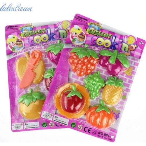 Children Play House Toy Cut Fruit Plastic Vegetables Kitchen Baby Classic Kids Toys Pretend Playset Educational Toys