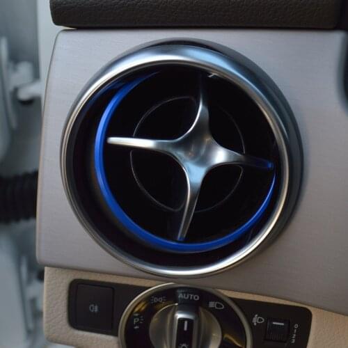 For Mercedes-Benz SLK 55 MB SLK SLC R172 SLK250 SLC180 SLC200 SLC300 AMG SLC43 Car air condition outlet decorative ring sticker