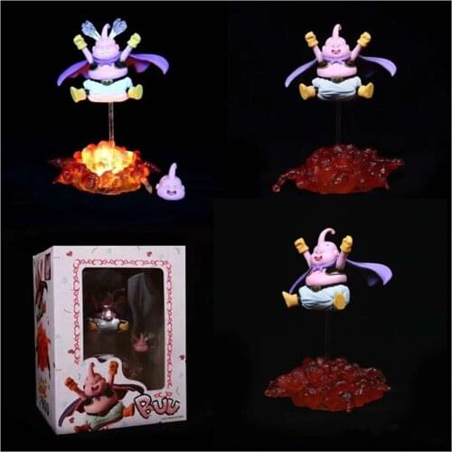 Buu Figure Explosion Buu Cute Fat Muppet Can Illuminate Change Head Scene Figure Model Toys gift doll