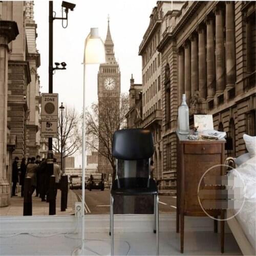 Beibehang custom mural non-woven wall sticker tower of London Big Ben city street painting photo 3d wall murals wallpaper