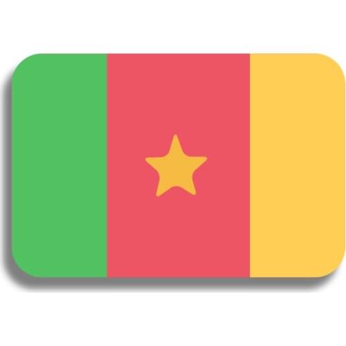 Cameroon Acrylic Flag Brooch Large Flag Pin Patriotic Badge Hat Backpacks Jeans Accessory Jewelry Gift