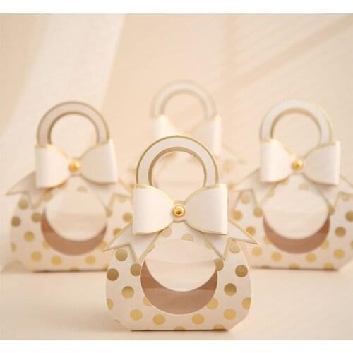 10pcs/lot Cheap Box for Weddings Lotus design Cardboard Boxes Baby Shower Candy Box Packaging Gift Bags & Wrapping Supplies