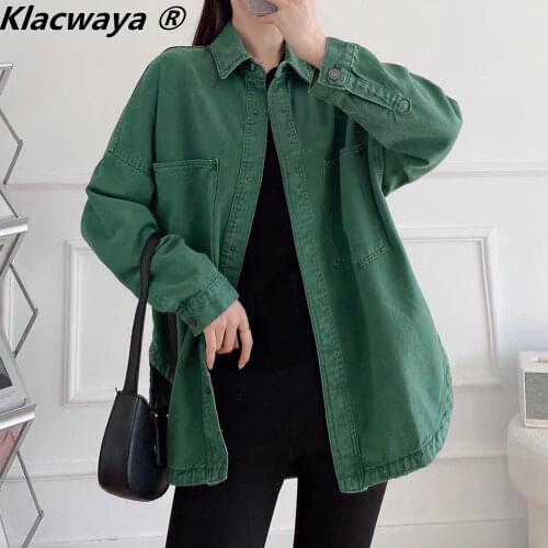 Klacwaya Womens Denim Jackets