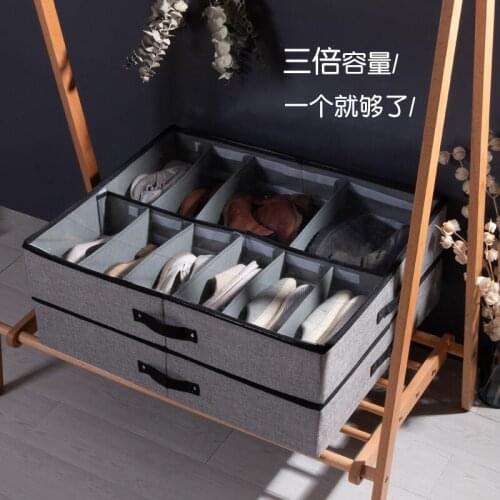 Combination Shoes Storage Box Household Boot Storage Box Foldable Transparent Shoes Dust Proof Storage box Shoes Finishing Box