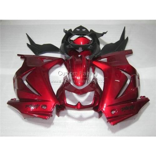 Injection molded customize Fairing kit for Kawasaki 250r 2008-2012 2013 2014 ninja red black plastic fairings EX250 08-14 BL38