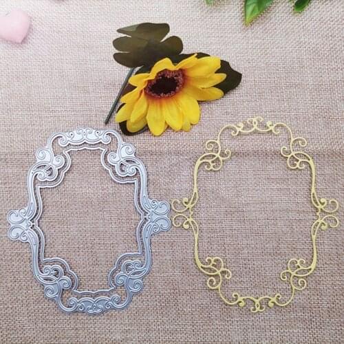 123*107mm lace frame Metal Cutting Dies for card DIY Scrapbooking stencil Paper Craft Album template Dies