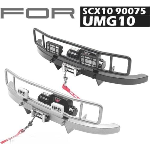 Metal" RANCH " Front Bumper for AXIAL SCX10 90075 UMG10 rc car (only fit RC4WD z-s1571 mini winch)
