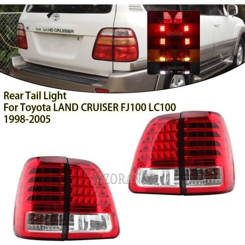 Retrofit LED Rear Tail Light Brake Light Assembly Turn Signal Lamp Set Of 4 For Toyota LAND CRUISER FJ100 LC100 1998- 2005