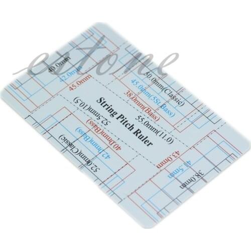 New 1pc Guitar Bass Fritz Ruler String Pitch Ruler Action Ruler Card Vernier Caliper