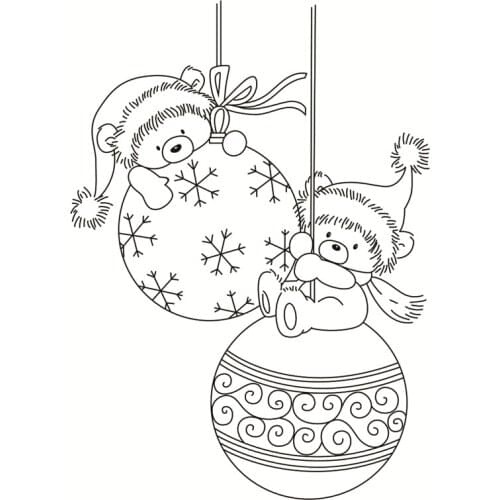 New Transparent Silicone Clear Rubber Stamp Scrapbooking DIY Cute Pattern Photo Album Paper Card Decor Cartoon Bear Text Stamp