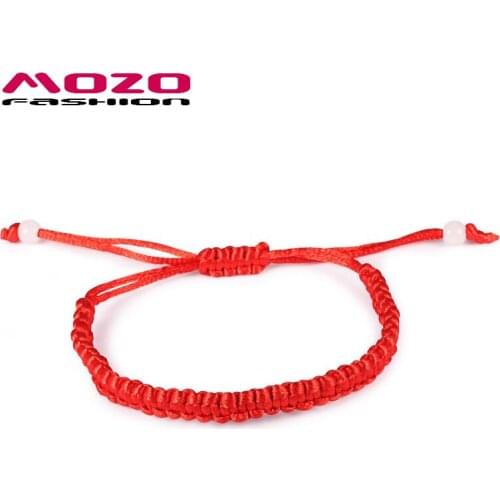 Wholesale New Fashion Unisex Jewelry Classic Lucky Red String Handmade Braided Rope adjustable Hand Strap Charm Bracelet Gift 04