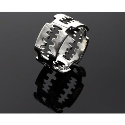 Stainless Steel Blade Sharp High Quality Cock Ring Specil Glans Ring Stop Premature Ejaculation Erection Chastity Devices