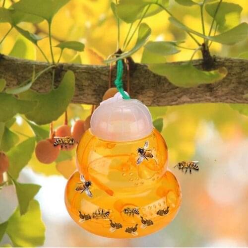 1pcs Bee Locust Pest Plastic Wasp Trap For Hornet Bees Yellow Jackets Reusable Hanging Outdoor Bee Catcher Bee Trap