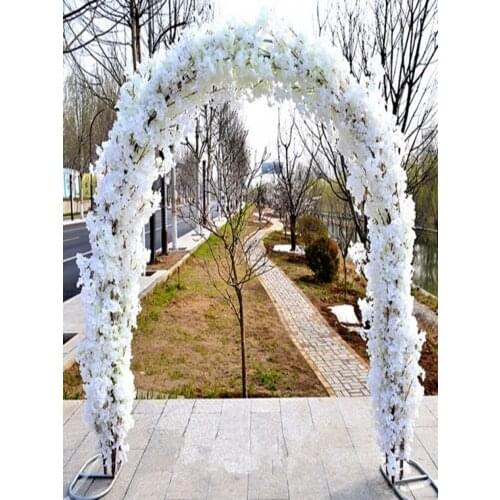 High Quality Wedding Site Layout Mall opening Arches Sets Event Decoration Supplies (Arch shelf+Cherry blossoms) Free Shipping