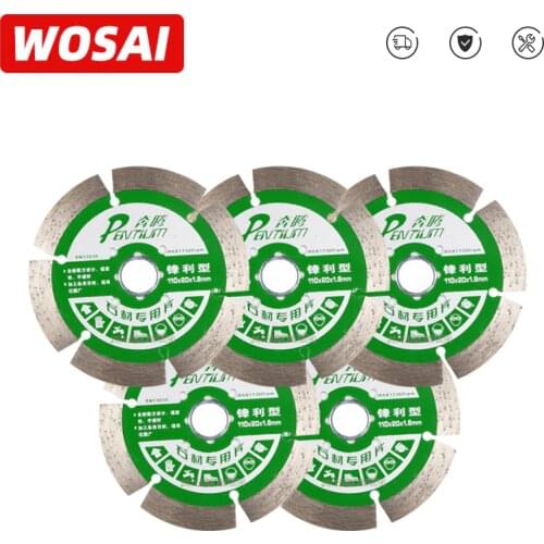 WOSAI 110mm Diamond Cutting Disc 3.3" Angle Grinder Saw blades Engineering Cutting for Brick Stone & Concrete Circular Saw Blade