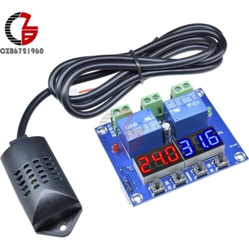 XH-M452 Humiture LED Digital Thermostat Humidistat DC 12V Home Temperature Humidity Controller Regulator Thermometer Hygrometer